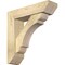 Ekena Millwork Olympic Slat Rough Sawn Bracket w/ Offset Brace, Douglas Fir, 6"W x 22"D x 22"H BKT0604X22X22OLY06RDF - alternate 1